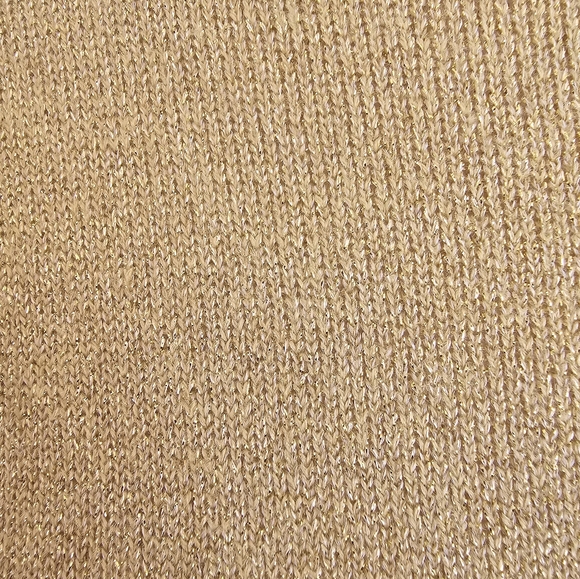 JOAN LESLIE Petite Knitted Gold vintage T-shirt Size M - Picture 5 of 8